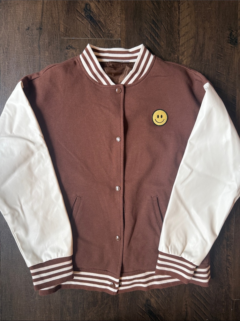 Girls Varsity Jacket - Good vibes Only XL